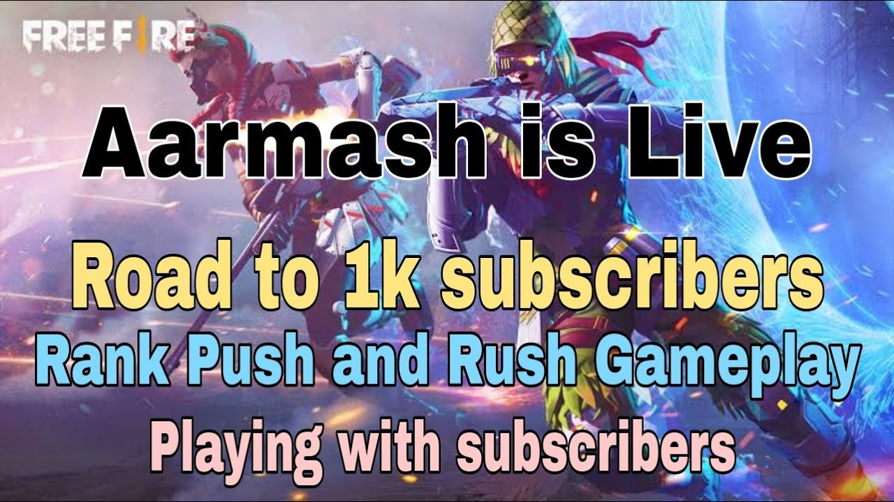 Free Fire Live | Rank Push With Subscribers | Fun Gameplay - YouTube