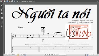 NGƯỜI TA NÓI - Guitar Solo Tab