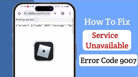 How To Fix Roblox Service Instances Unavailable | Fix Roblox Error Code 9007