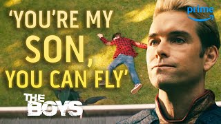 Homelander Pushing His Son To Fly The Boys Prime Video