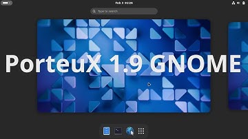 PorteuX 1.9 GNOME