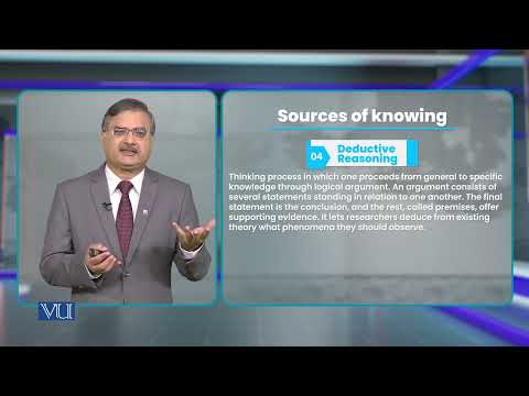 Sources of Knowing - Deductive Reasoning | Research Methods in Education | EDU407_Topic006
