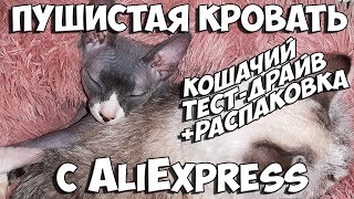 Распаковка и тест-драйв плюшевой кровати для кошек с AliExpress Распаковка и тест-драйв плюшевой кровати для кошек с AliExpress