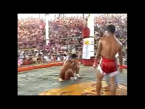 Brutal Burma vs Muay Thai fight no gloves