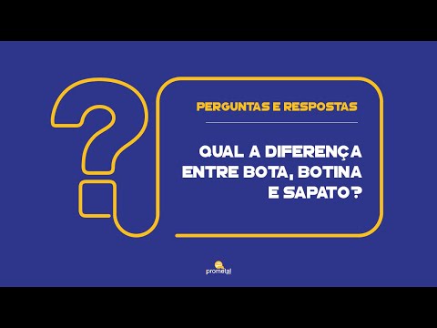 Vídeo: Diferença Entre Bota E Sapato