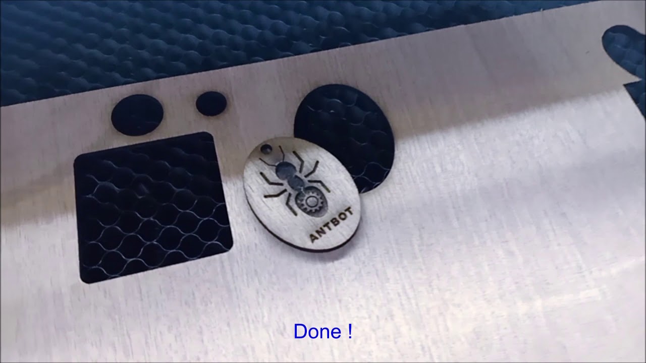 ANTBOT  How to Engrave &cutting together on corelLASER V2