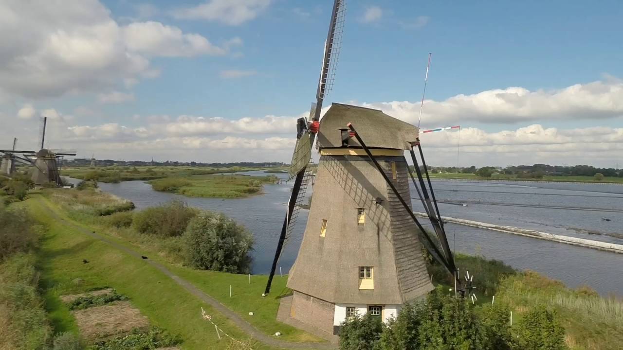 UNESCO Werelderfgoed: Molens van Kinderdijk by drone. - YouTube