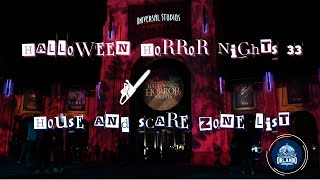 Ranking all the Halloween Horror Nights 33 Houses and Zones!