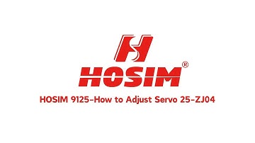 HOSIM 9125-How to Adjust Servo 25-ZJ04