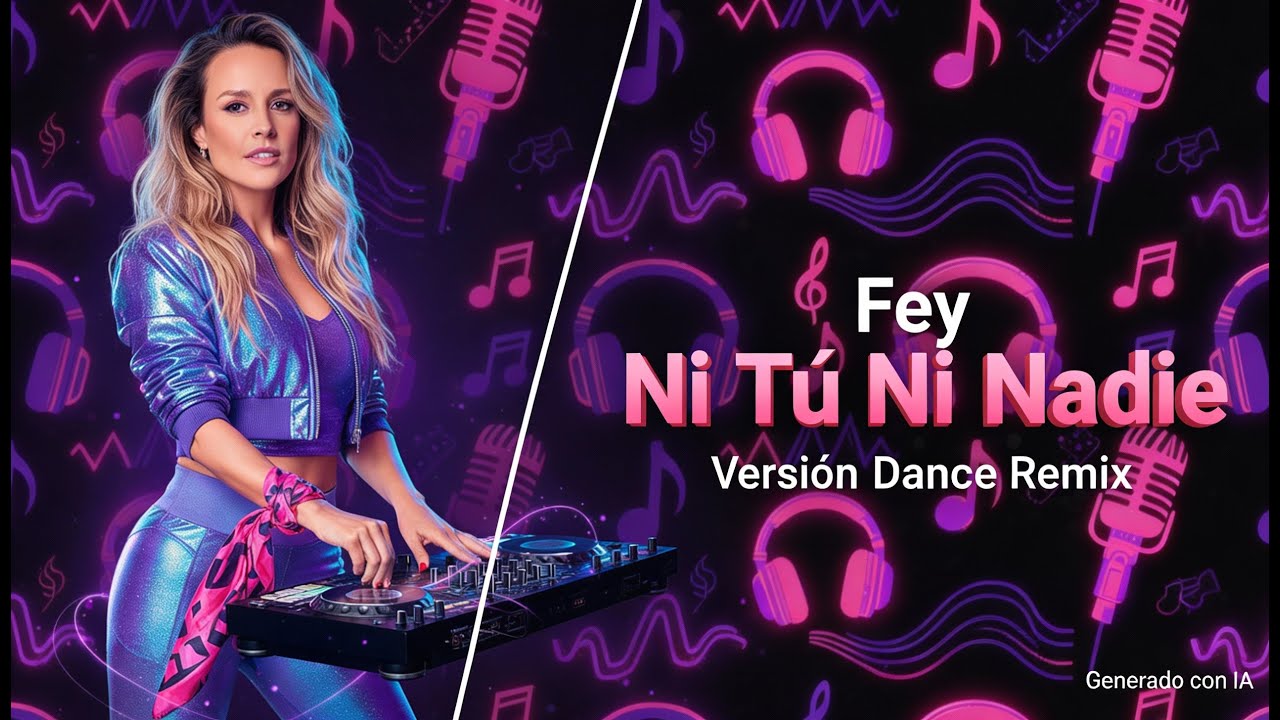 Fey – Ni tú ni nadie | Cover IA Dance Remix noventero para bailar