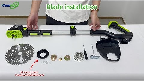IToolMax 4 in 1 Cordless Weed Eater Pro installation