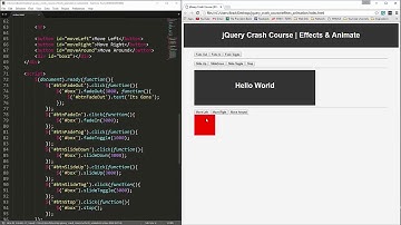 jQuery Crash Course 4   Effects and Animation