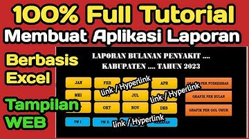 Cara Membaut Menu Aplikasi Laporan  Bulanan Di Excel Dengan Hyperlink @Sonny YT Channel