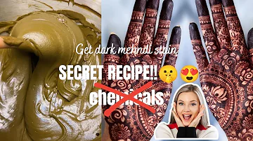 The secret behind my dark mehndi stain!🫢😍 Part 1|best henna recipe