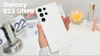 Samsung Galaxy S23 Ultra unboxing aesthetic 🧸 | asmr +  free samsung accessories ✨️ screenshot 5