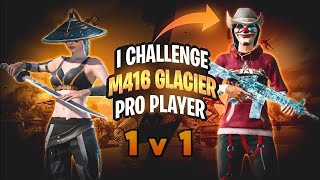 BGMI 1V1 TDM 🤯 with random pro player 💀 having m416 glacier max 🥶 challenge me for 1v1 🥵