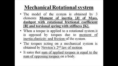 Mechanical rotational system-transfer function deriving method