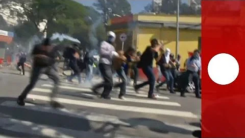 World Cup 2014: Clashes & tear gas in Sao Paulo hours before opening match