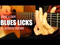 3 Useful Blues Licks for Acoustic Guitar