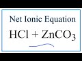 Net Ionic Equations and Spectator Ions