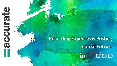 Odoo Accounting (Part 3) | Recording Expenses & Posting Journal Entries
