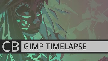 GIMP TIMELAPSE: TEALBOT ILLUSTRATION