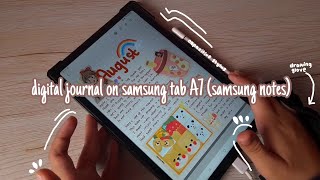 digital journal on samsung tab A7 android tablet (samsung notes) screenshot 3