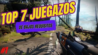 Un VERDADERO TOP⭐ de juegos de bajos requisitos SIN TARJETA GRAFICA | 7 Juegazos MENOS DE 2GB RAM