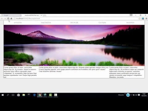 Flexbox Responsive Site Tasarlama