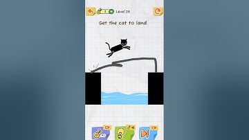 get the cat to land. #viral #game #draw2save #subscribe #draw2savegame #gamingchannel