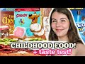 I ONLY ate CHILDHOOD foods for 24 HOURS + taste testing KIDS SNACKS