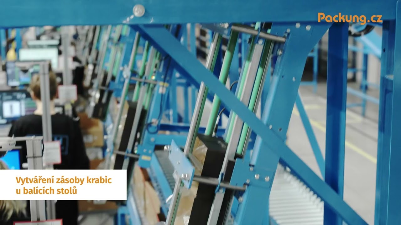 Automatická balící linka pro Notino - PACKUNG