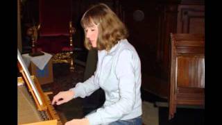 J S Bach  Sinfonia 15  BWV 801  Lena Jacobson Harpsichord   Live Recital 2012