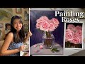 Bring beauty into your daily life 🌸 oil paint with me + week in my art studio //dreamy art vlog