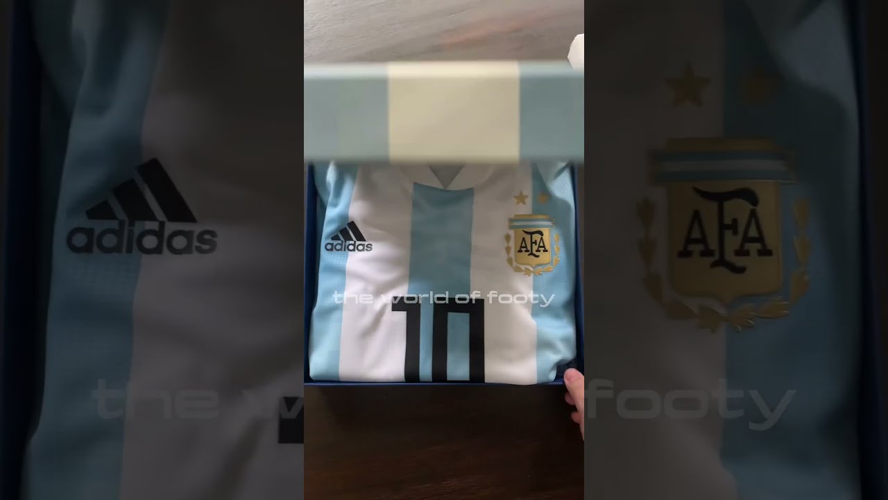 2018 Messi Argentina Player Issue Jersey Box Set #shorts