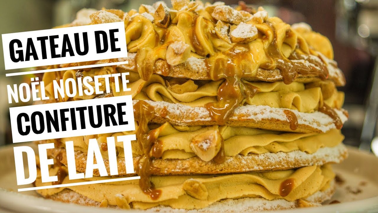 Gateau De Noël Noisettes Confiture De Lait Trop Bon