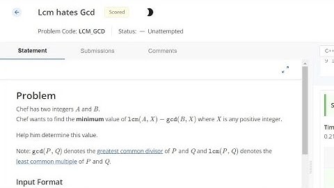 Lcm hates Gcd codechef solution in c++ || Starters 74 (Rated till 6-Stars)