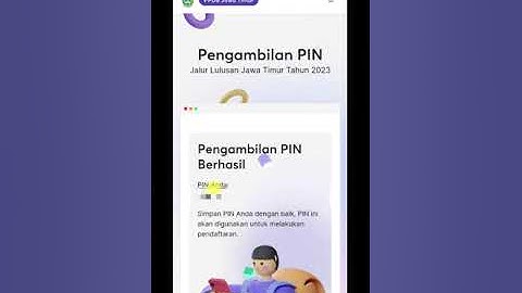 TATA CARA MELIHAT PIN PPDB JATIM 2023 | SMAN 1 MANYAR