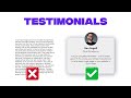 How to design testimonials for conversions 10 ideas