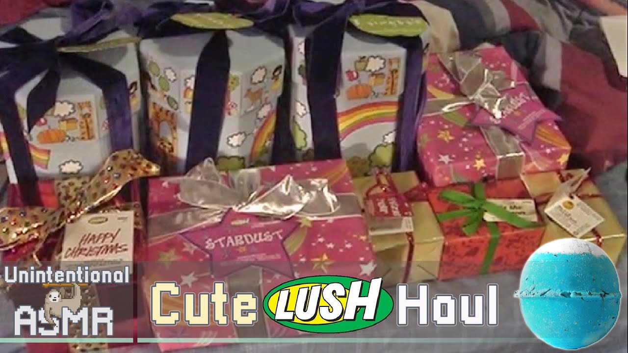 Unintentional ASMR 🛀 LUSH HAUL (Cutest Voice Ever?)