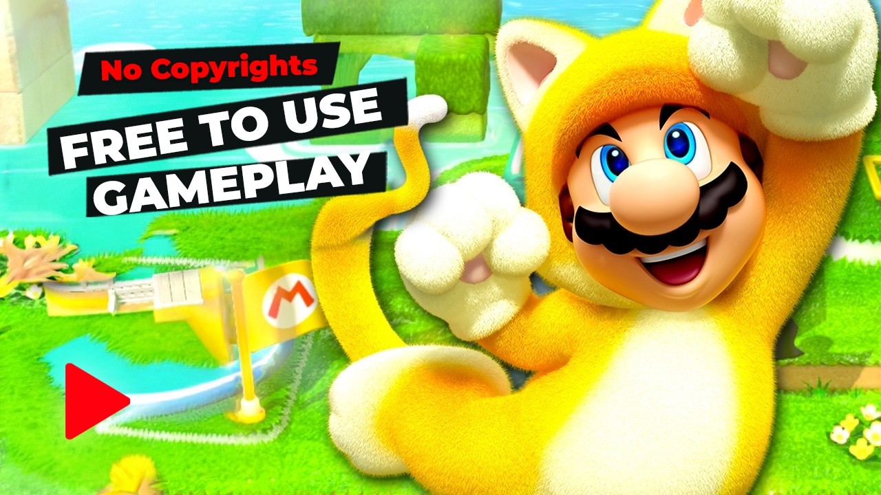 Super Mario 3D World – Free to Use Gameplay (World 5 Full Playthrough)