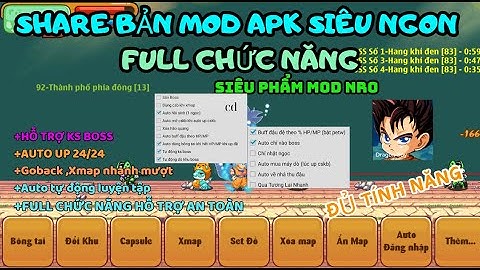 Ngọc Rồng Online - Share bản MOD NRO APK siêu cấp vip, cực kỳ ngon cho một bản mod .