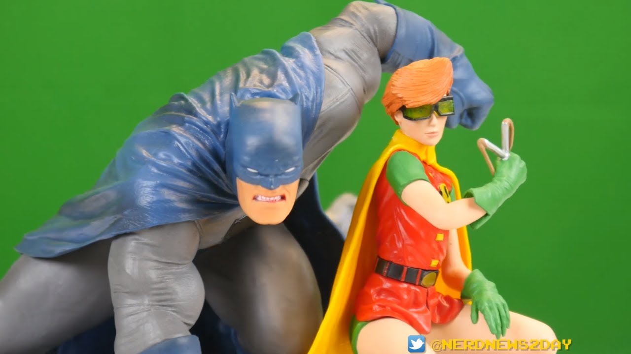 Diamond Select The Dark Knight Returns DC Comic PVC Figura Batman & Robin 20 cm 
