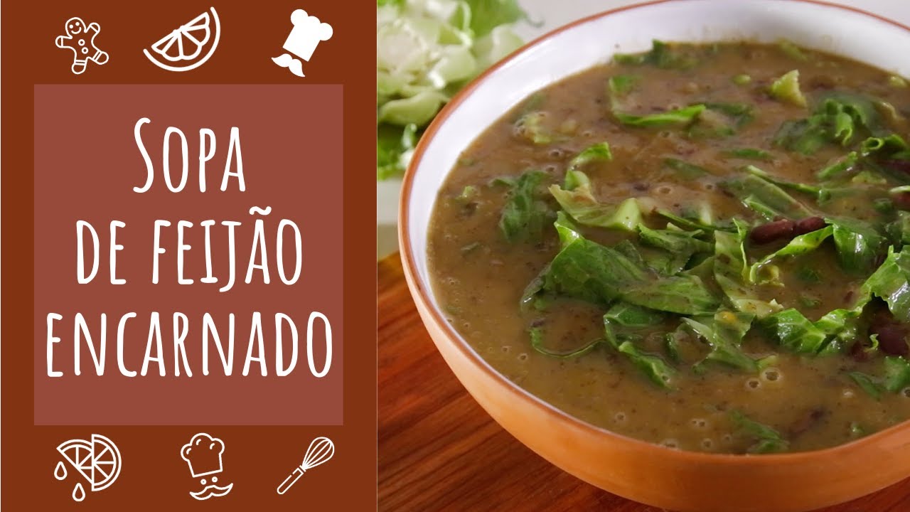 Receita de sopa caseira de feijão encarn...