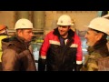 Монтаж корпуса реактора энергоблока №1 Белорусской АЭС