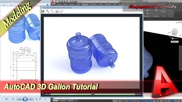 AutoCAD 3D Modeling Gallon Tutorial Exercise 32