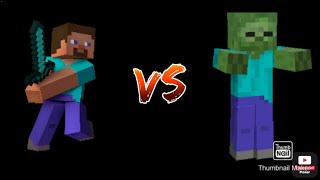 Video thumbnail of "Me Vs mobs ||Minecraft java edition ||"