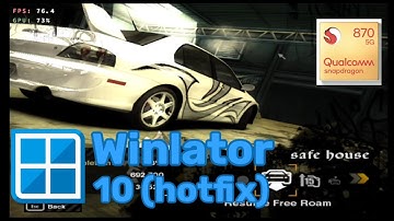 Winlator 10(Hotfix)/Настройки!/Need for speed MW 2005/Poco F3 8/256/ SD870