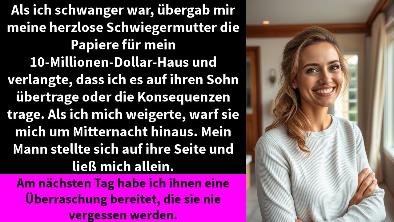 Als ich schwanger war, übergab mir meine herzlose Schwiegermutter die Papiere für mein