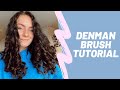 How I Curl My Hair Using A Denman Brush! Heatless Curls, 2c-3a